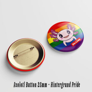 Süßes Axolotl Button