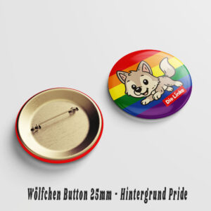 Süßes Wölfchen Button